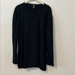 Eileen Fisher Thin Black Cardigan